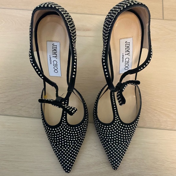 Black Studded Jimmy Choos - Picture 2 of 4